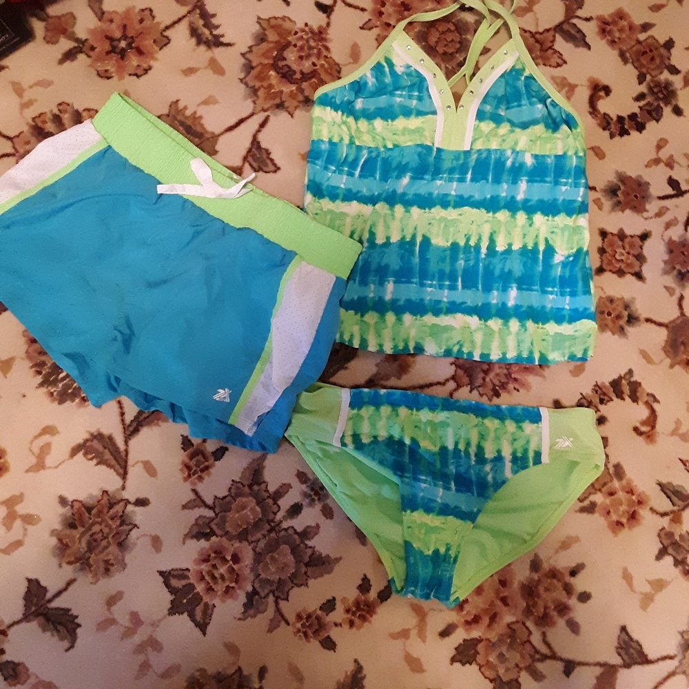 Girl's Three Piece Swimsuit